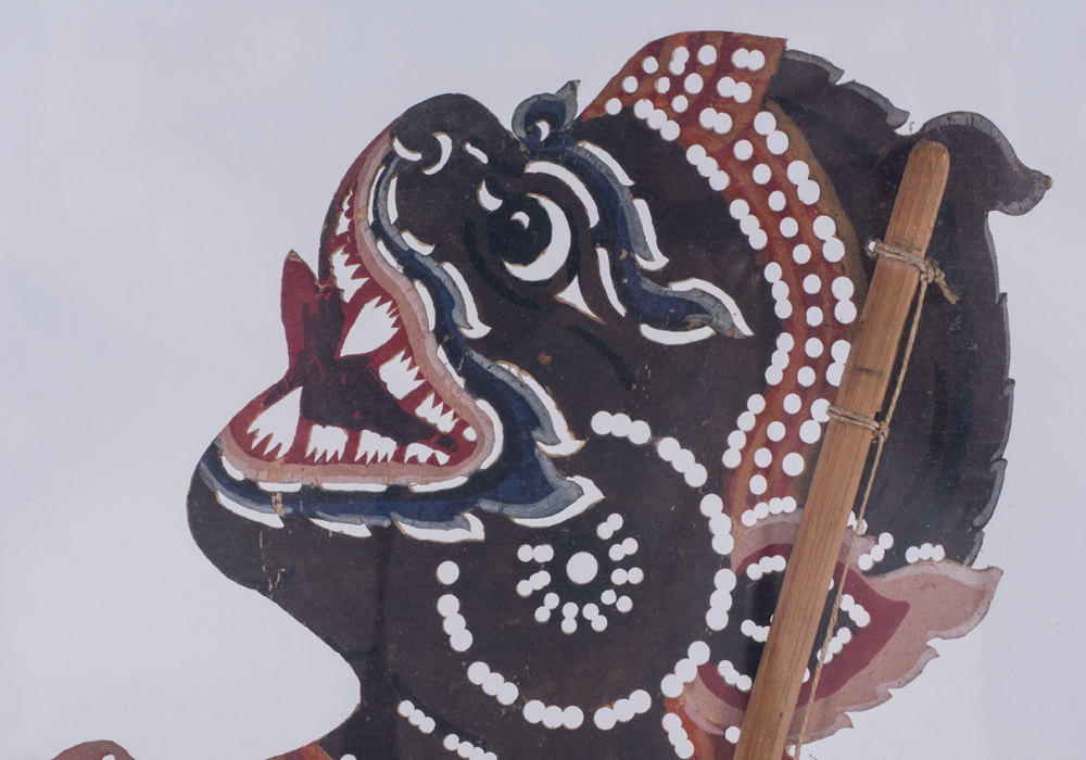 Hanuman Shadow Puppet in Acrylic Display