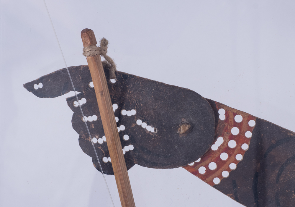 Hanuman Shadow Puppet in Acrylic Display