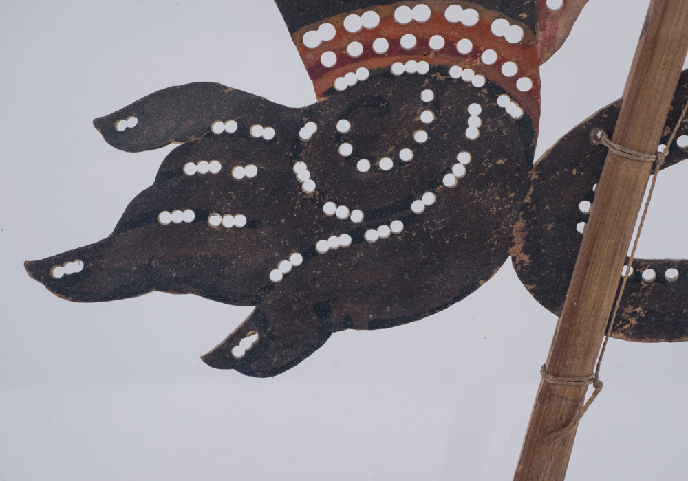 Hanuman Shadow Puppet in Acrylic Display