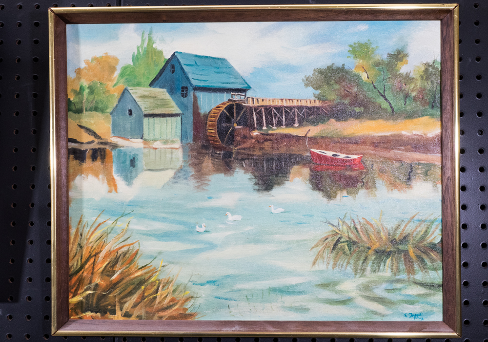 Pair of Oil Paintings Depicting Scenic Farmhouses