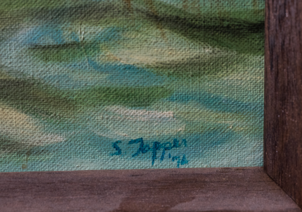 Pair of Oil Paintings Depicting Scenic Farmhouses