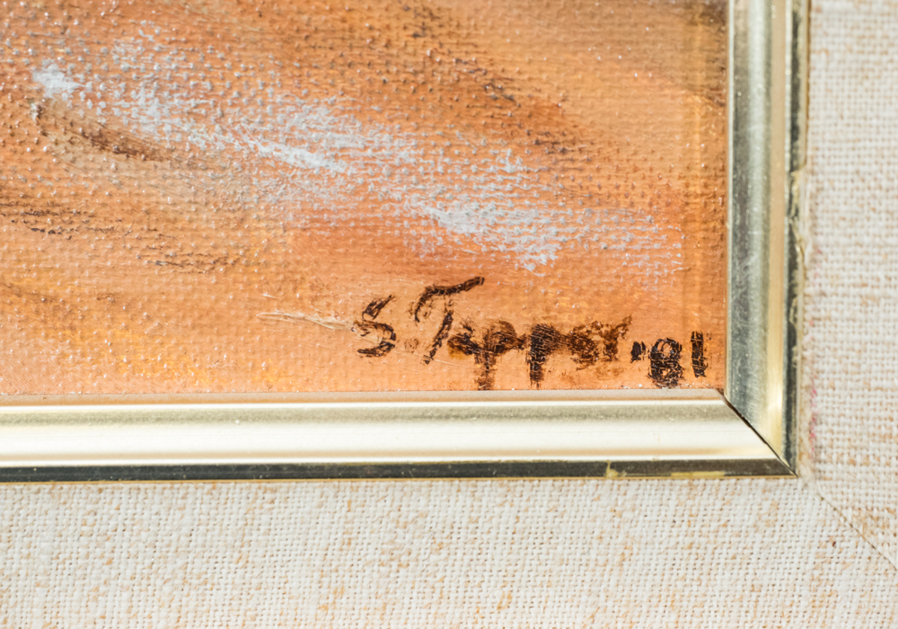 Pair of Signed Oil Paintings on Canvas