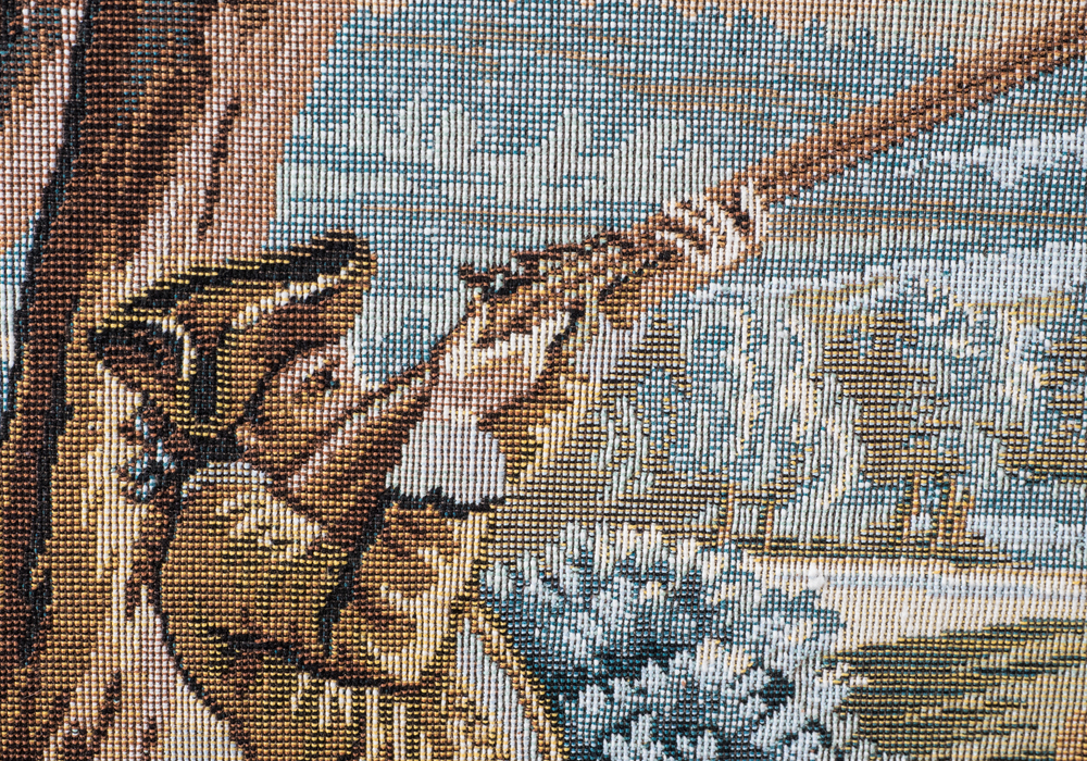 Handmade Needlepoint "The Hunting Trip" Tapestry