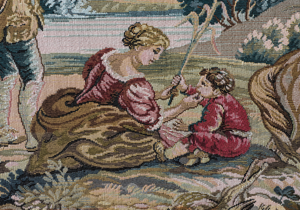 Handmade Needlepoint "The Hunting Trip" Tapestry