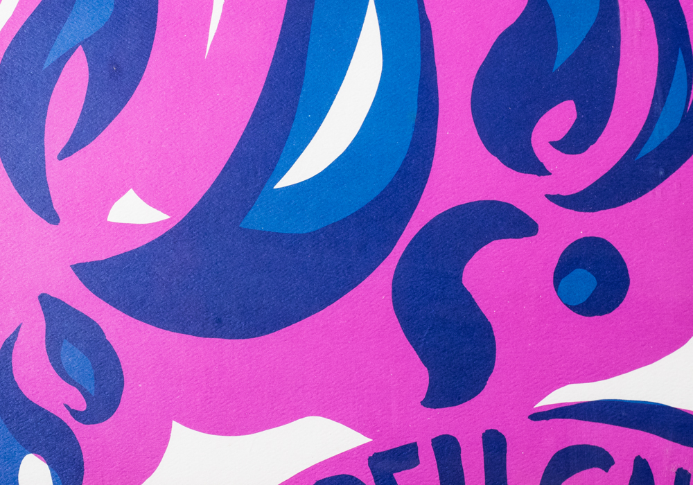 Vintage Art Advertisement Silkscreen Print