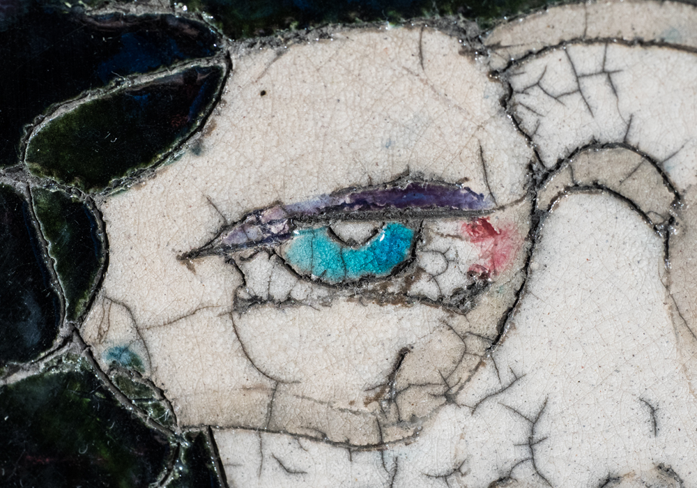 Signed Ceramic and Cast Stone Sculpture Titled "Lady Linda"