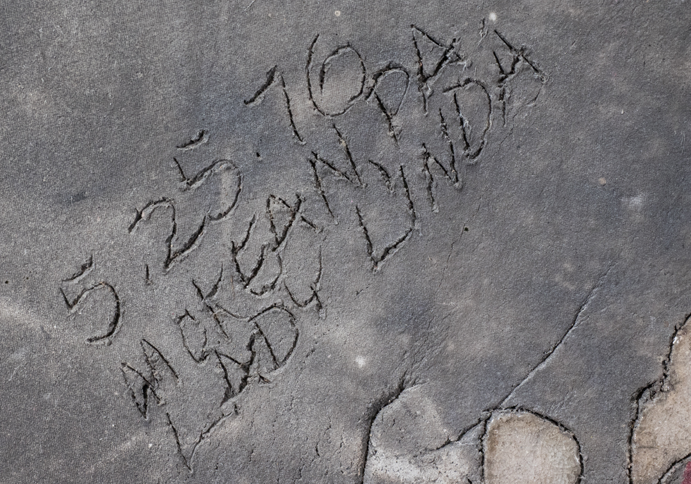 Signed Ceramic and Cast Stone Sculpture Titled "Lady Linda"