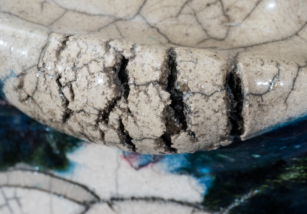 Signed Ceramic and Cast Stone Sculpture Titled "Lady Linda"