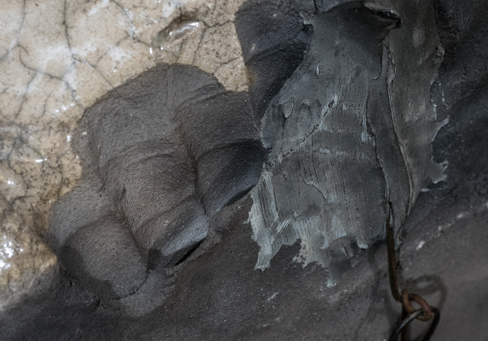 Signed Ceramic and Cast Stone Sculpture Titled "Lady Linda"