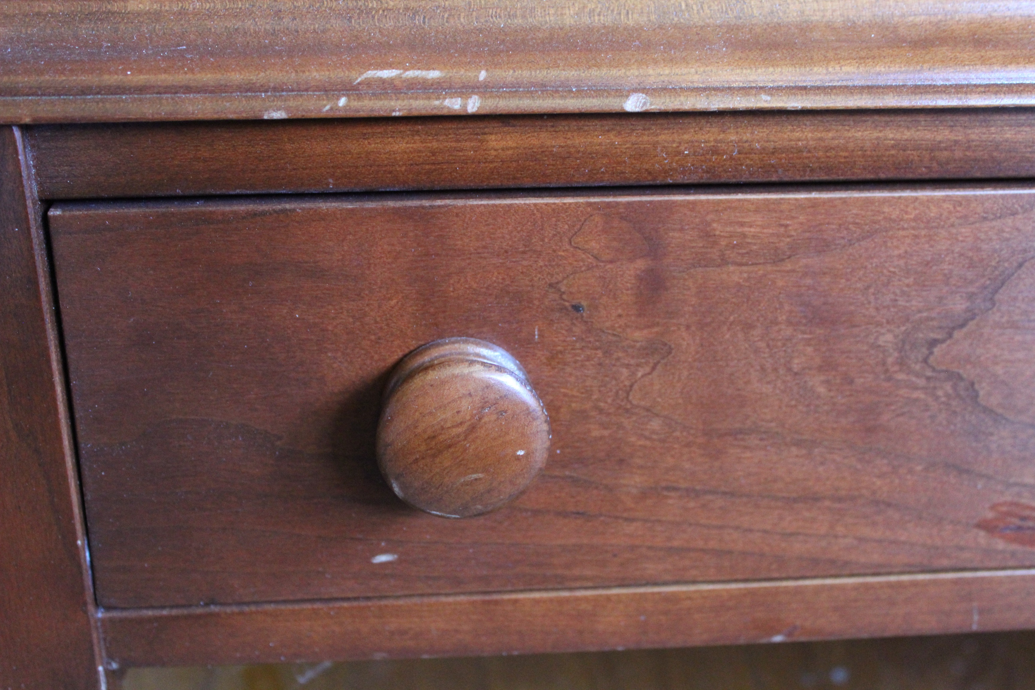 Solid Cherry Linen Cabinet