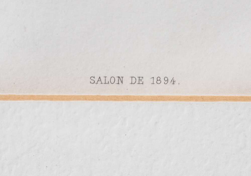 Antique Tinted Engraving "A Dancing-Class at the Opera"