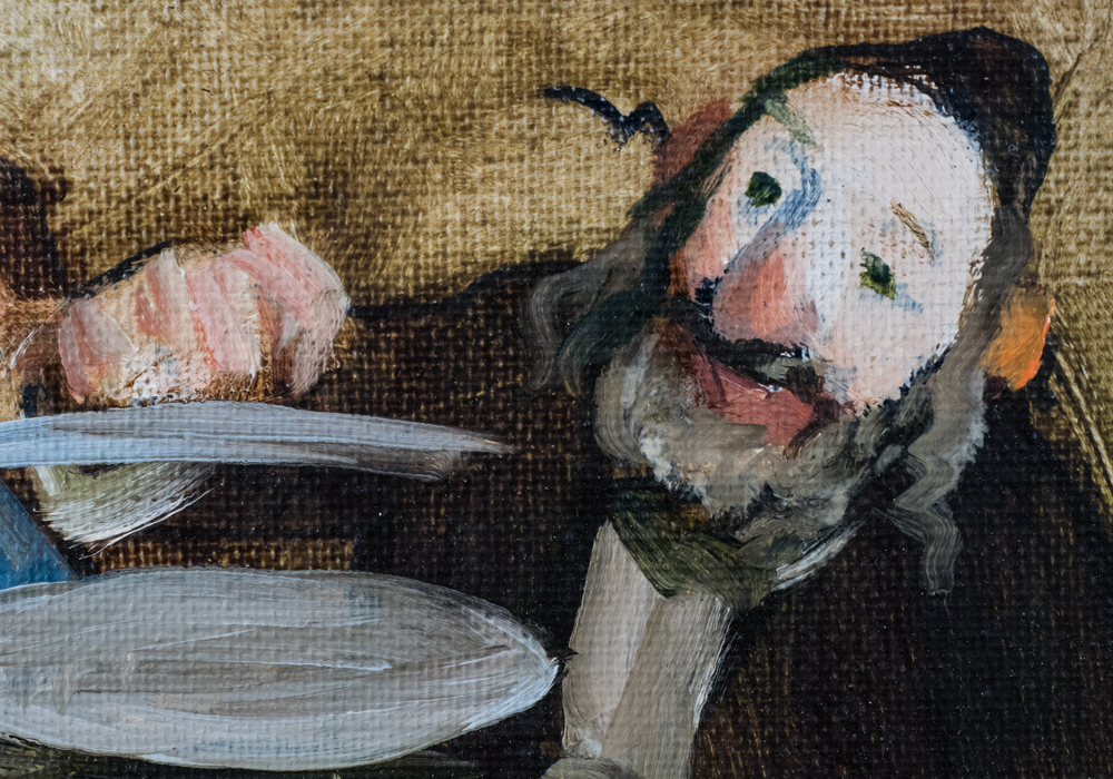 Signed Adolf Adler "The Happy Trio" Oil on Canvas