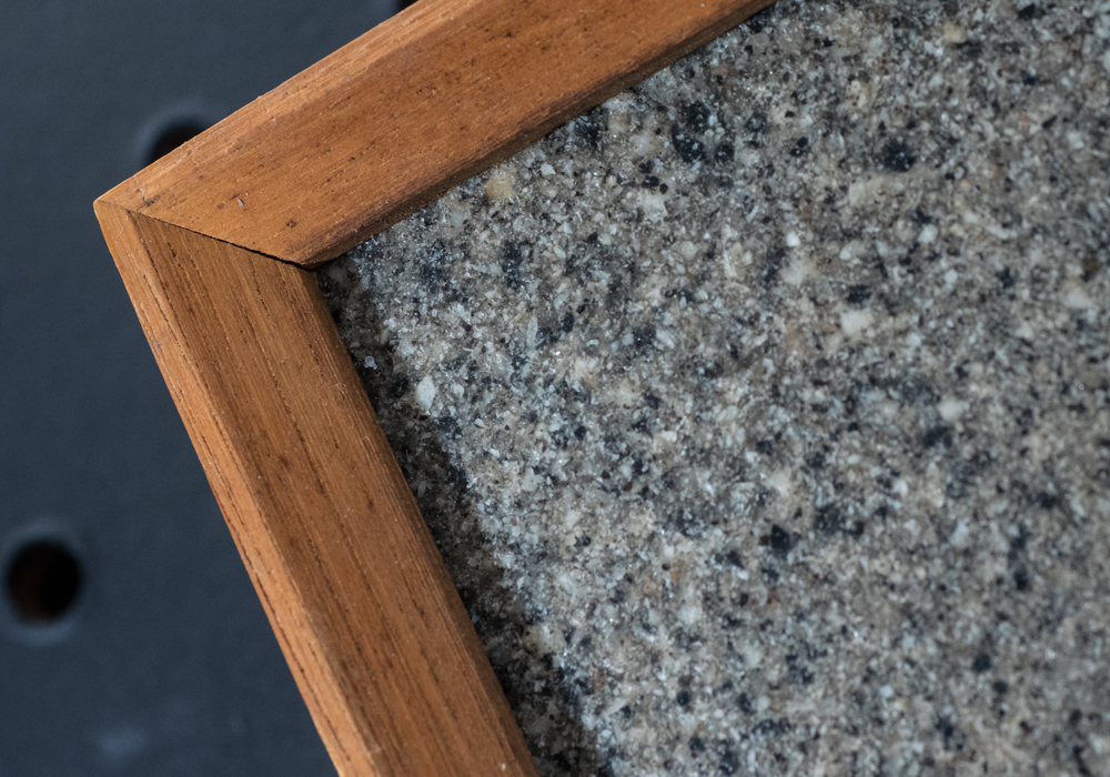 Framed Bronze Relief Sculpture on Stone