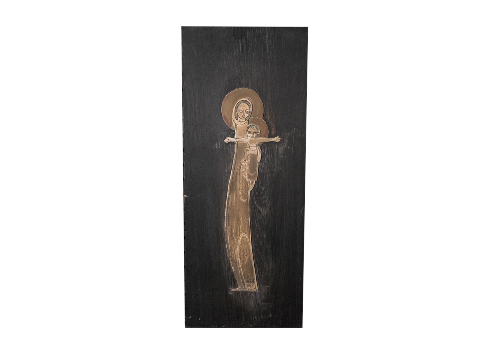 Iconic Sterling Silver Relief Sculpture on Board