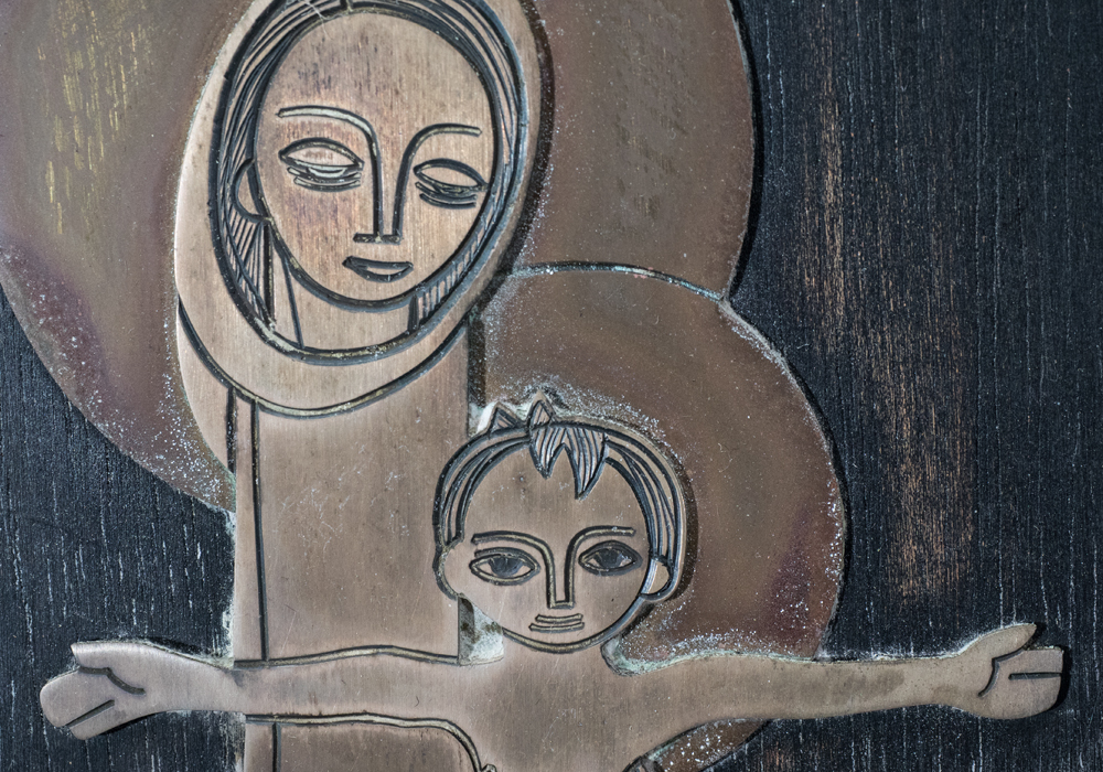 Iconic Sterling Silver Relief Sculpture on Board