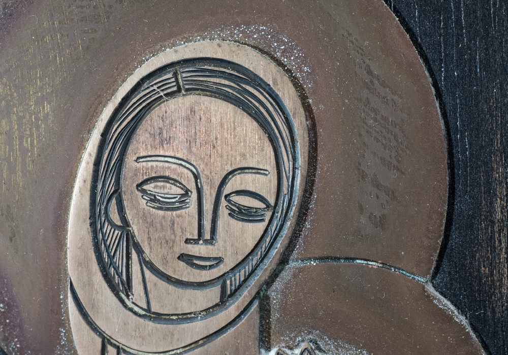 Iconic Sterling Silver Relief Sculpture on Board