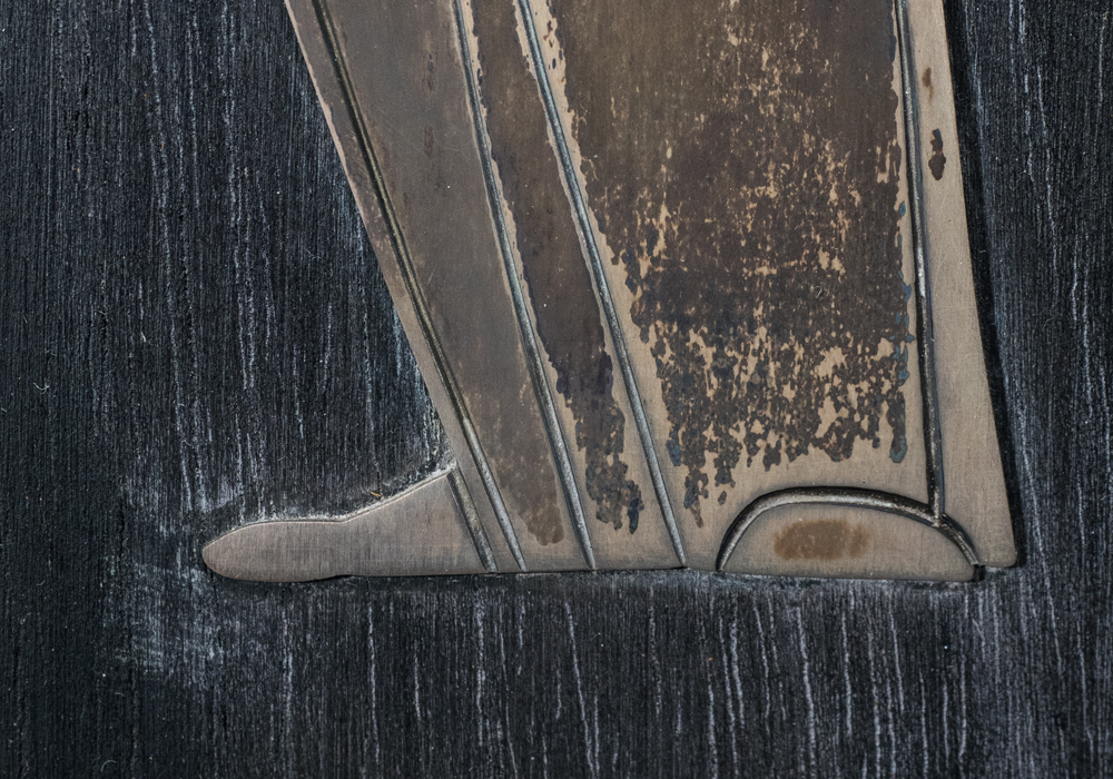 Iconic Sterling Silver Relief Sculpture on Board