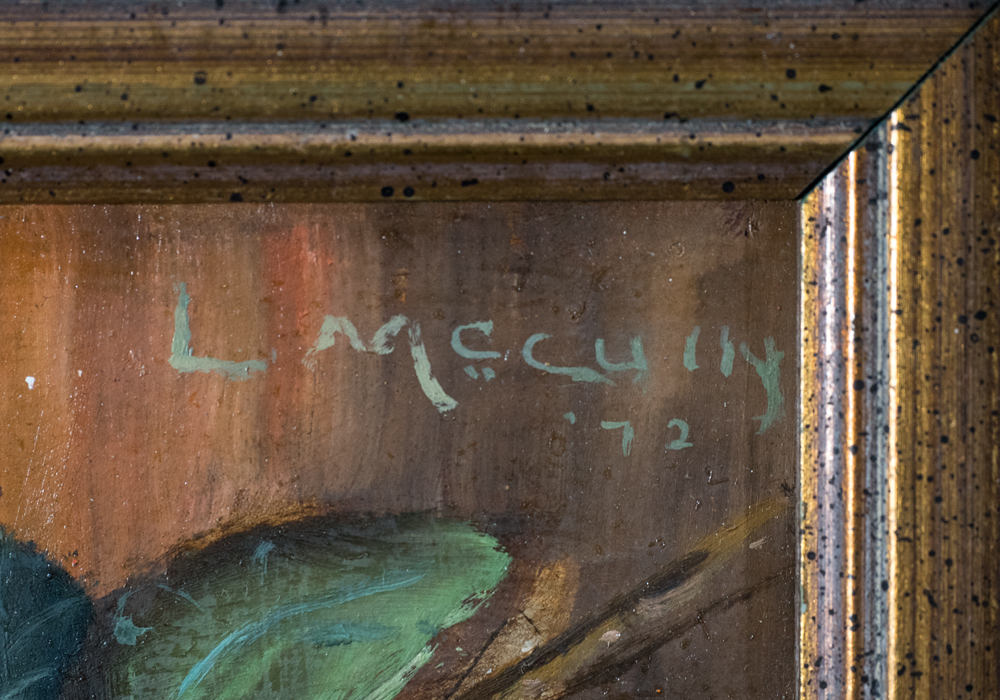 Pair of Signed Floral Still Life Oil Paintings on Copper