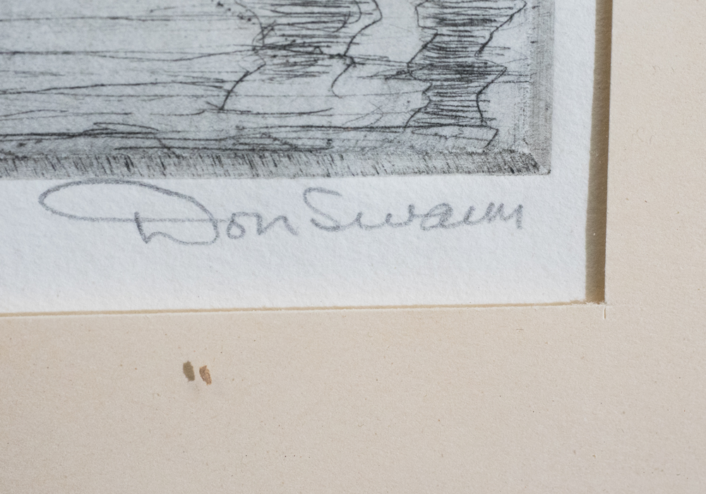 Limited Edition Signed Don Swann "The Square Rigger" Etching