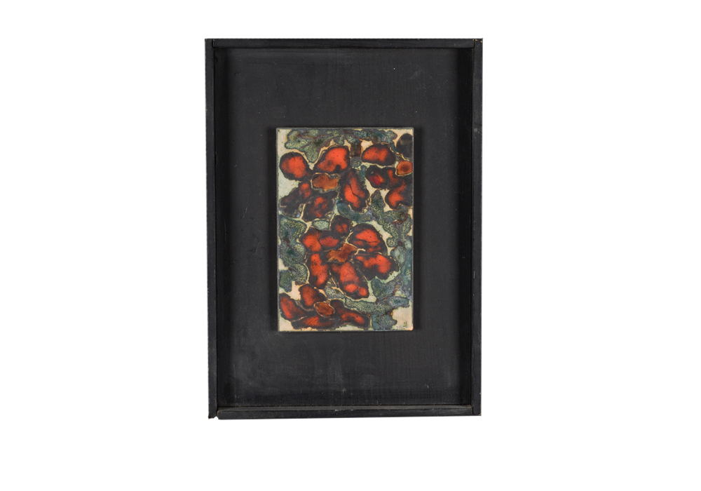 Glazed Painted Copper Work Depicting Briar Rose