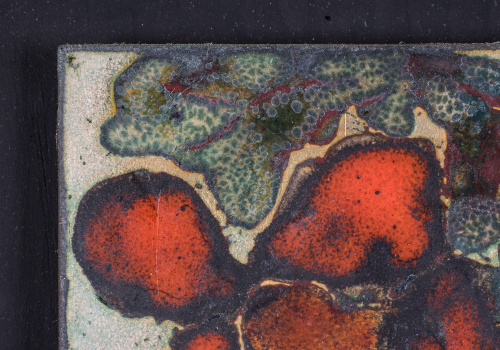 Glazed Painted Copper Work Depicting Briar Rose