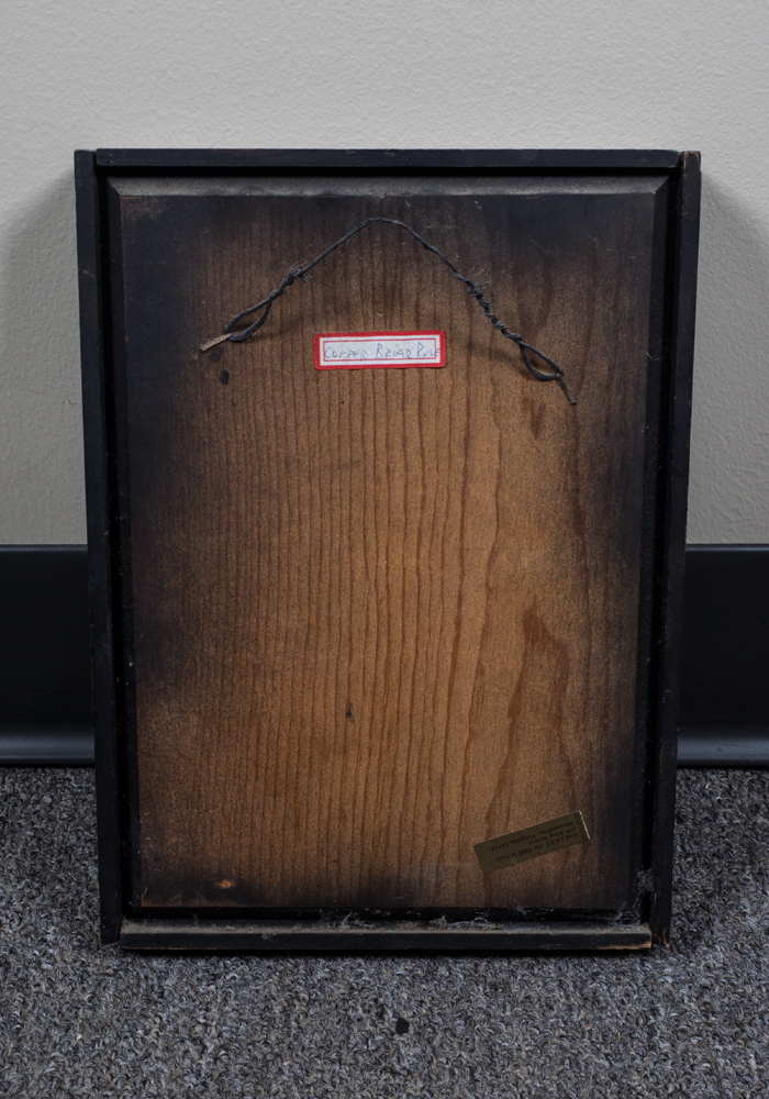 Glazed Painted Copper Work Depicting Briar Rose