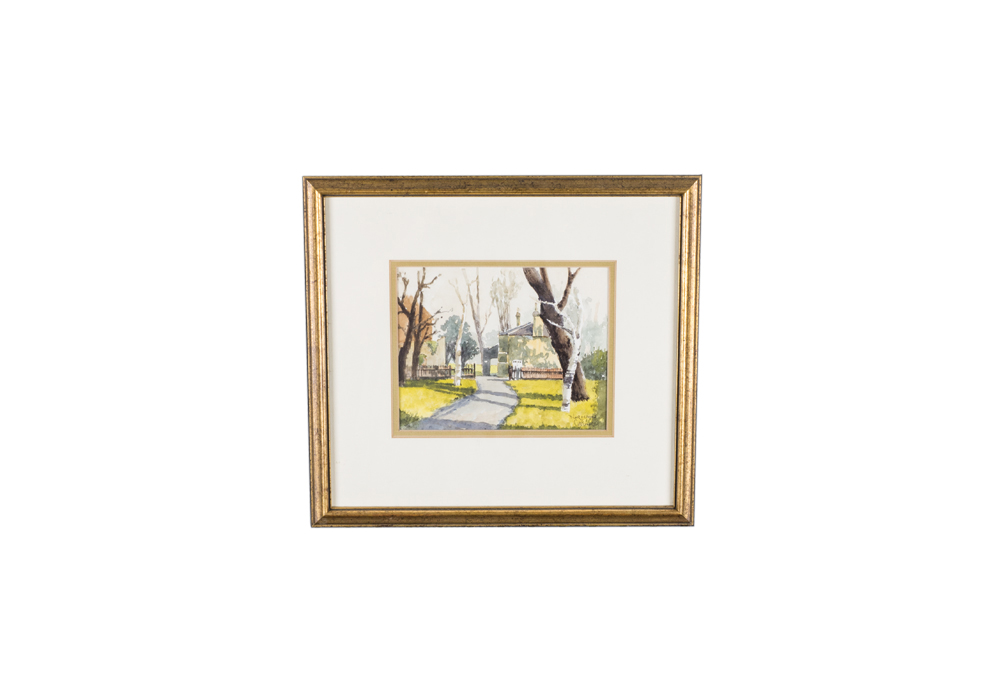 Signed Norman Chesworth Watercolor of Marble Hill Park