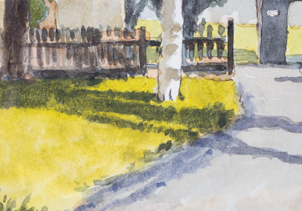 Signed Norman Chesworth Watercolor of Marble Hill Park