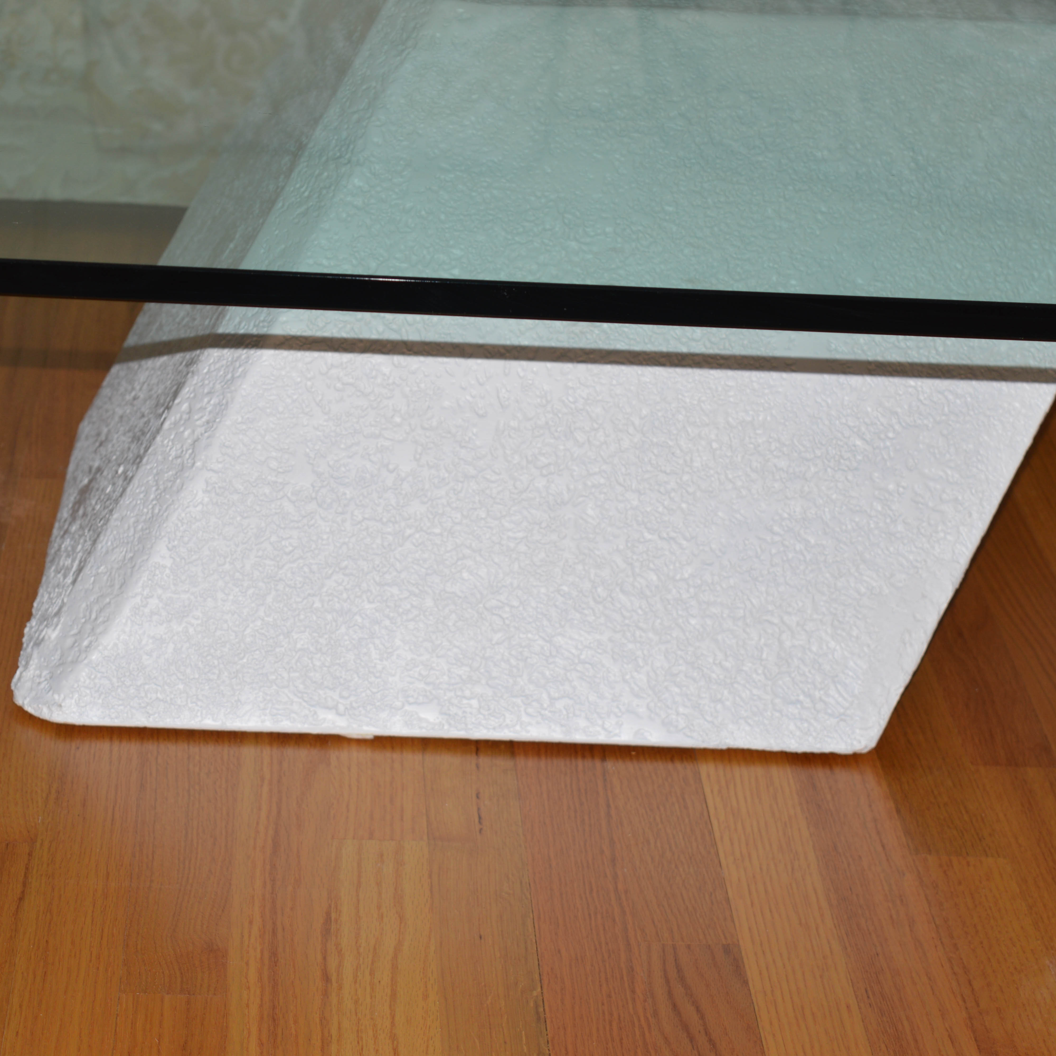 Asymetrical Glass Coffee Table