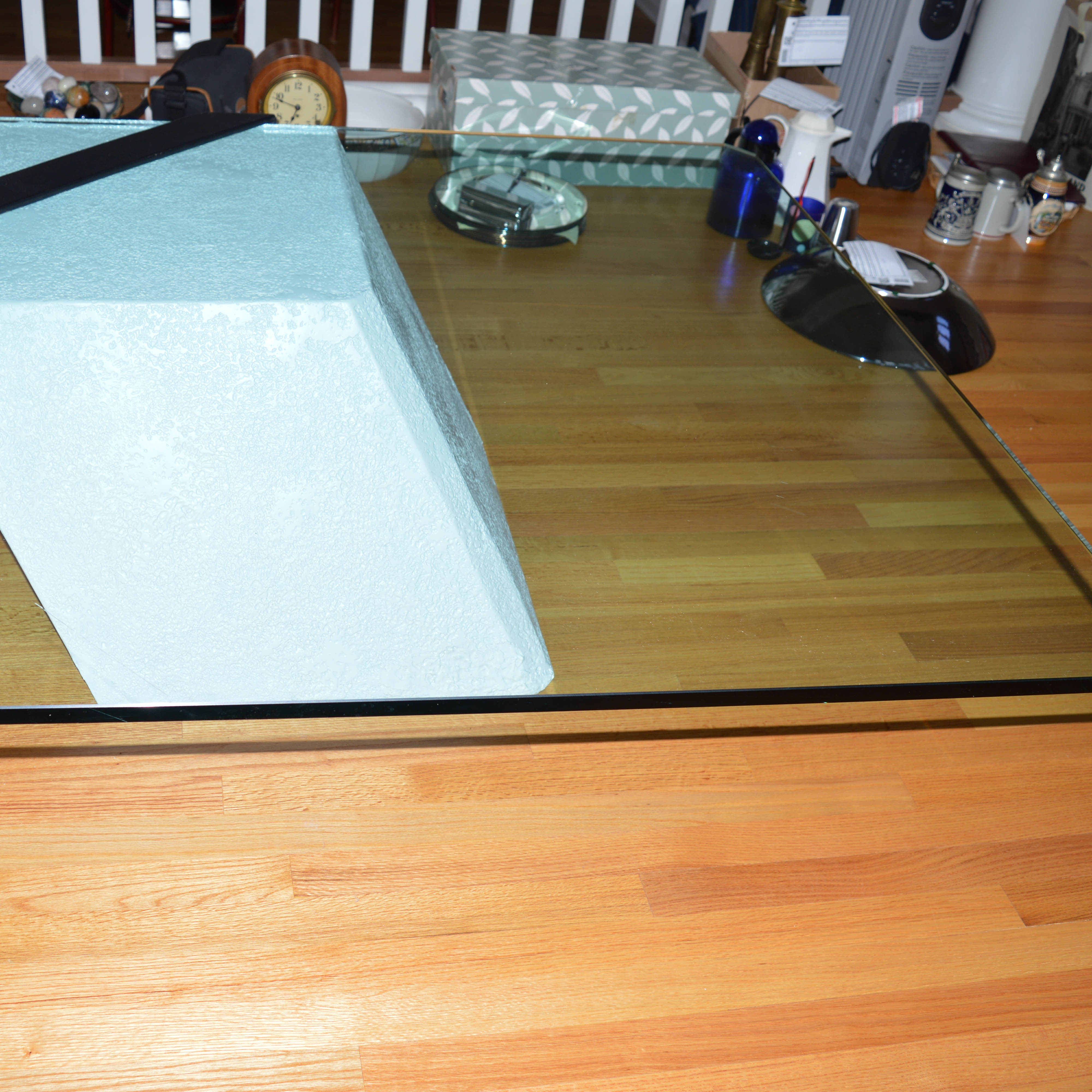 Asymetrical Glass Coffee Table