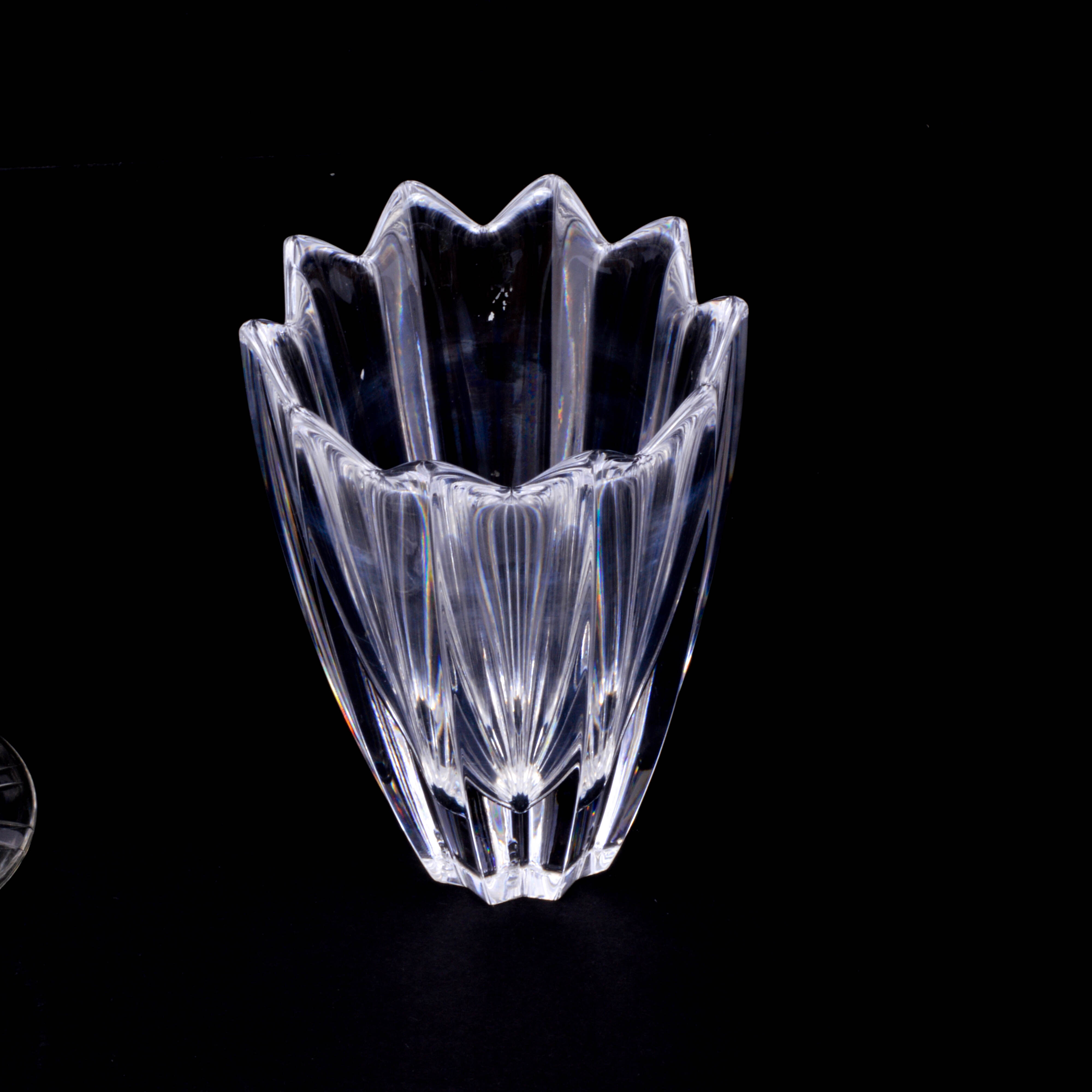 Pair of Crystal Vases