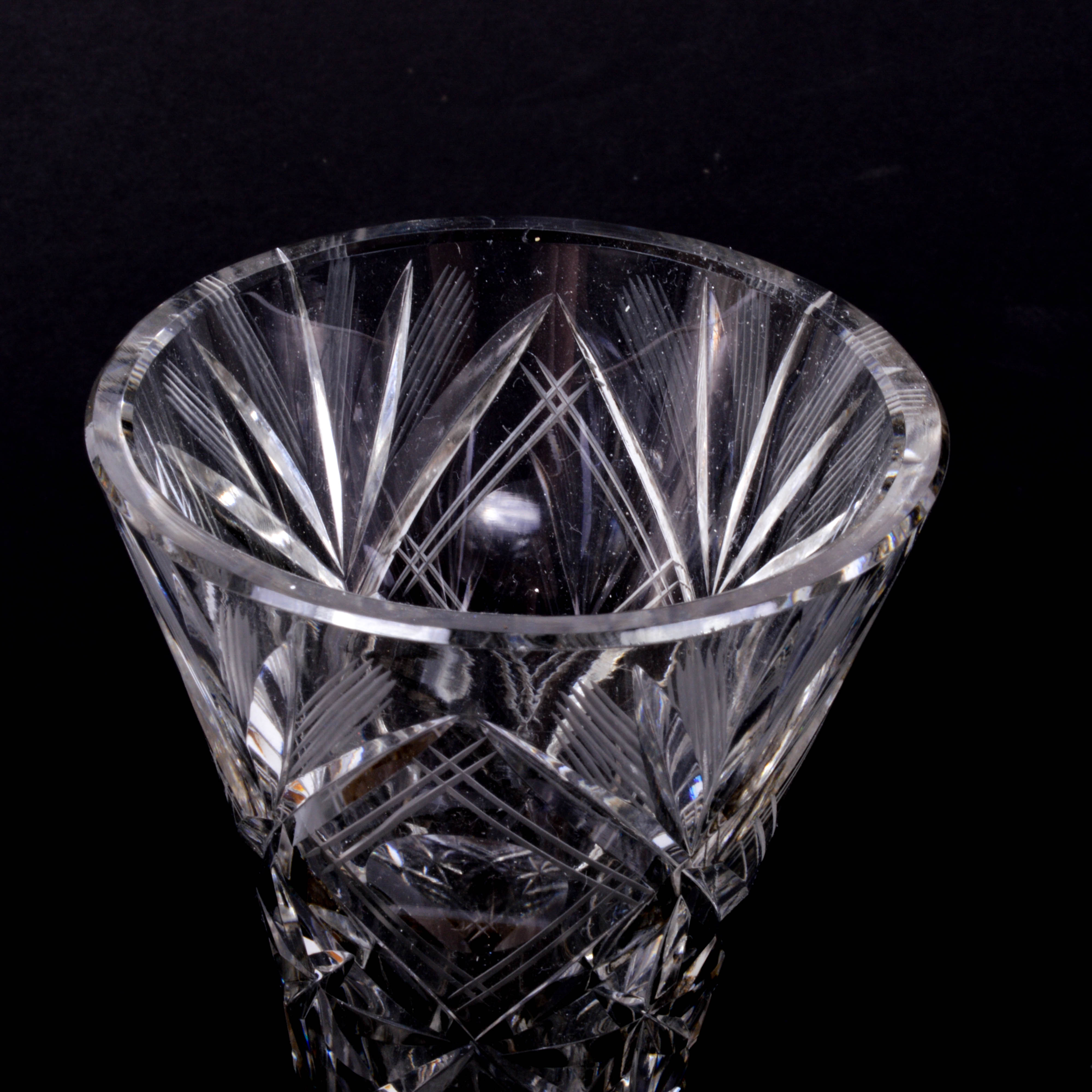 Pair of Crystal Vases