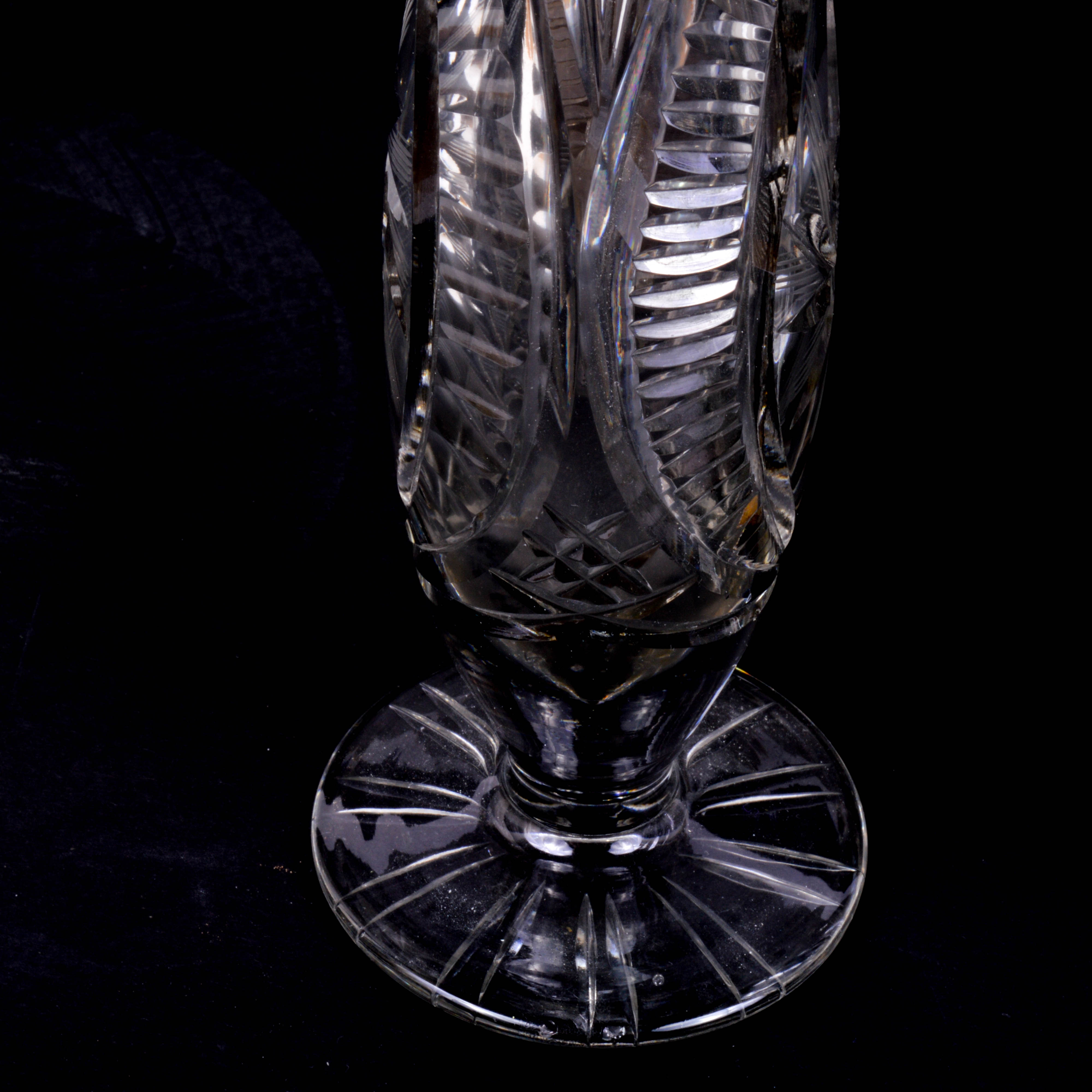 Pair of Crystal Vases