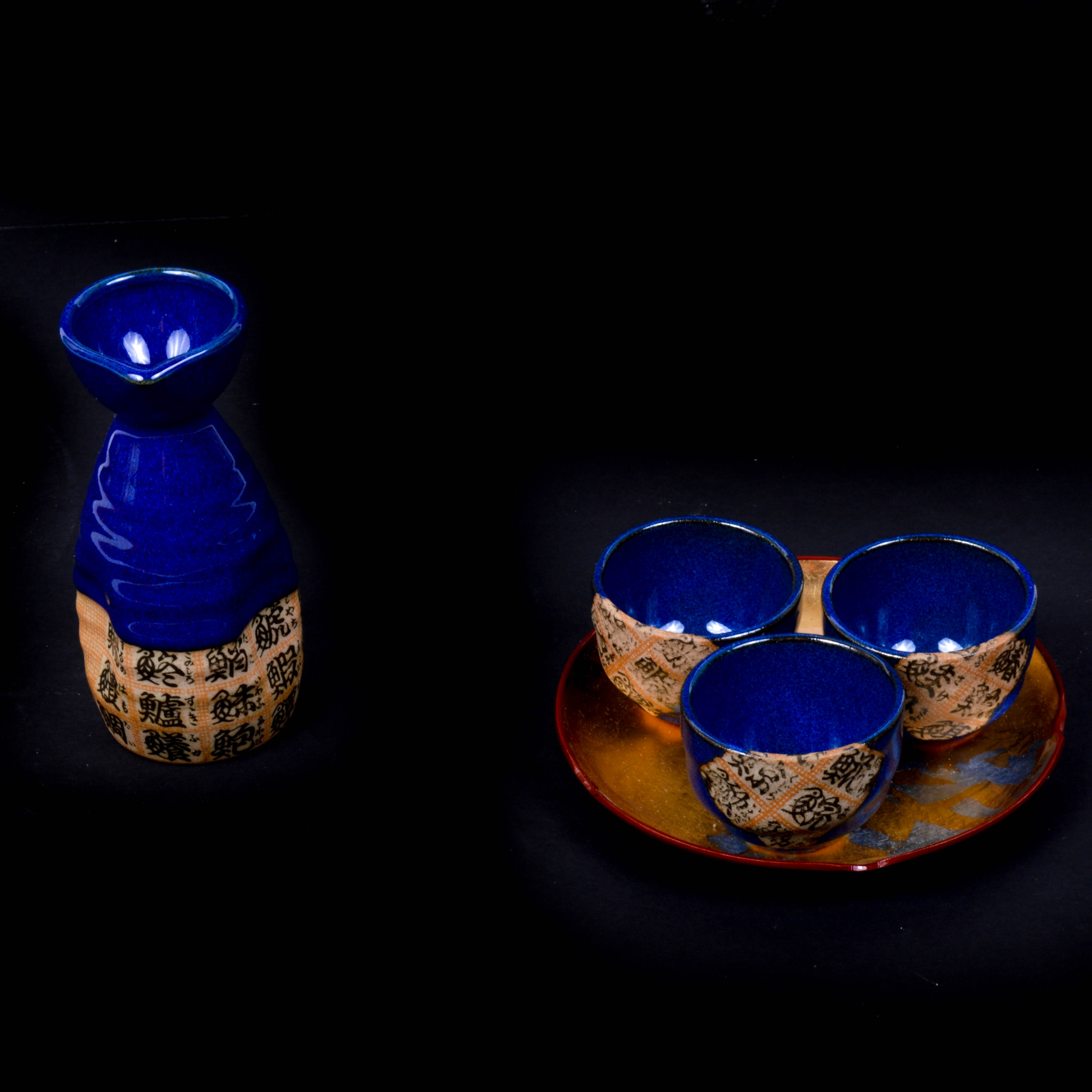 Blue Sake Set