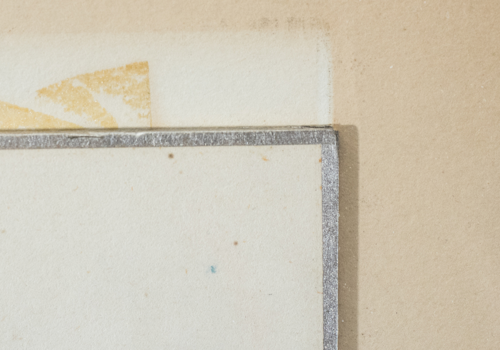 Pair of Framed Torn Paper Collages