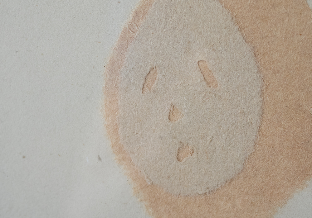 Pair of Framed Torn Paper Collages