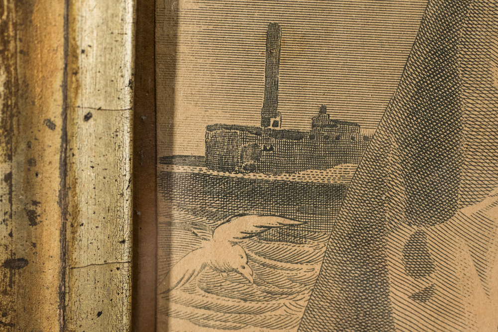 Antique "Les Modes Parisiennes" Tinted Engraving