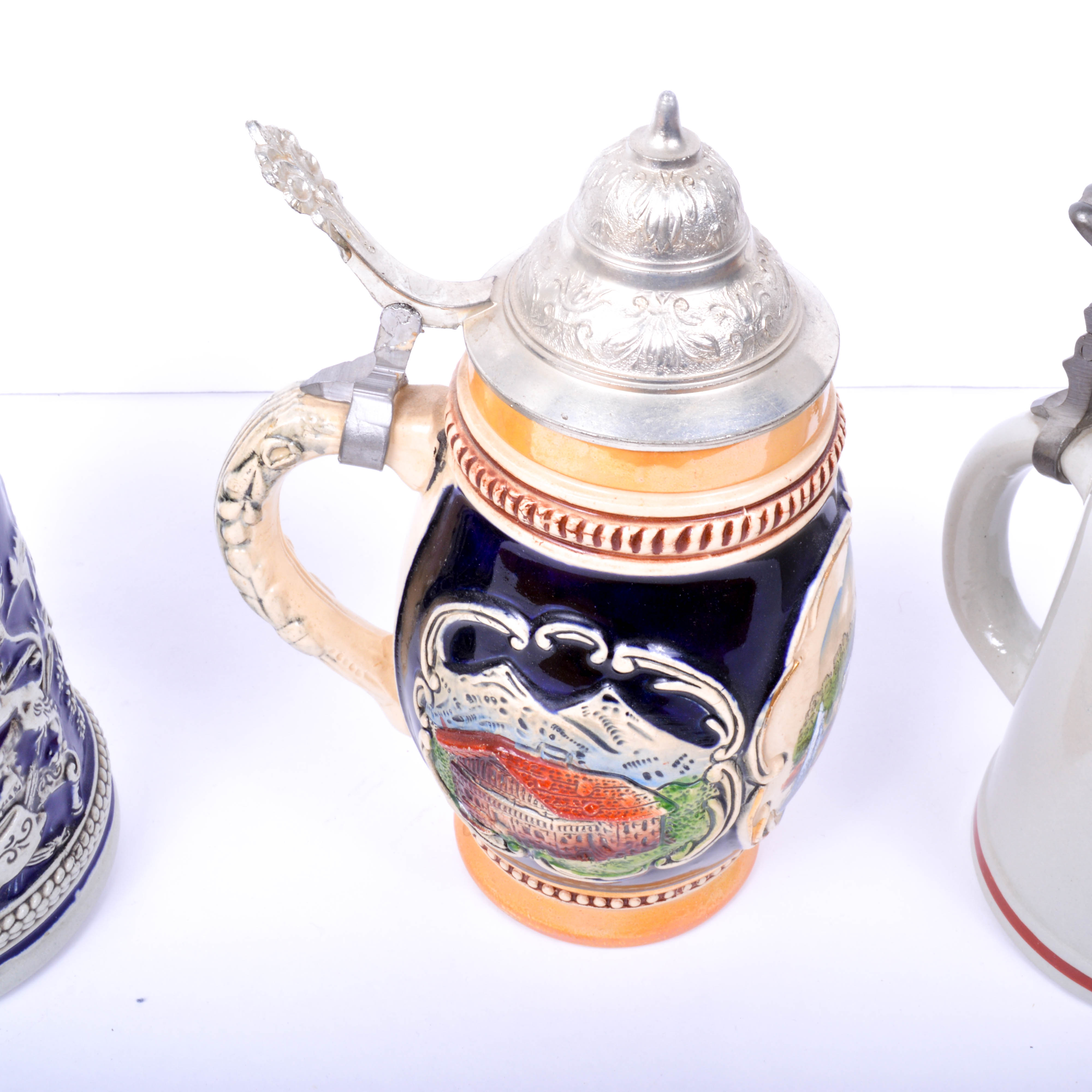Trio of German Steins