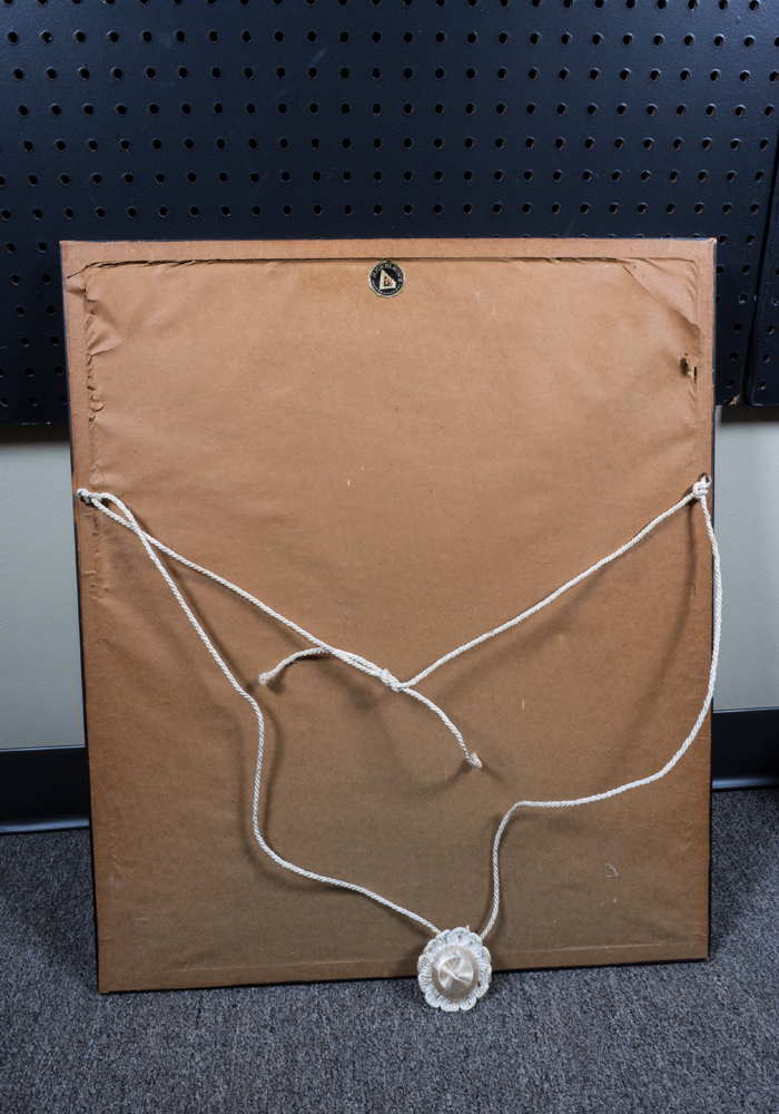 Signed Richard Reasoner Pastel Portrait of Young Girl