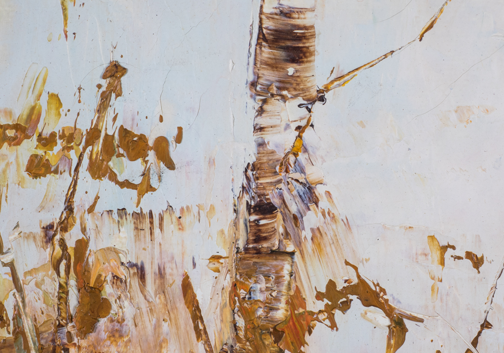 Signed Oil on Canvas Titled "Mountain Pool"