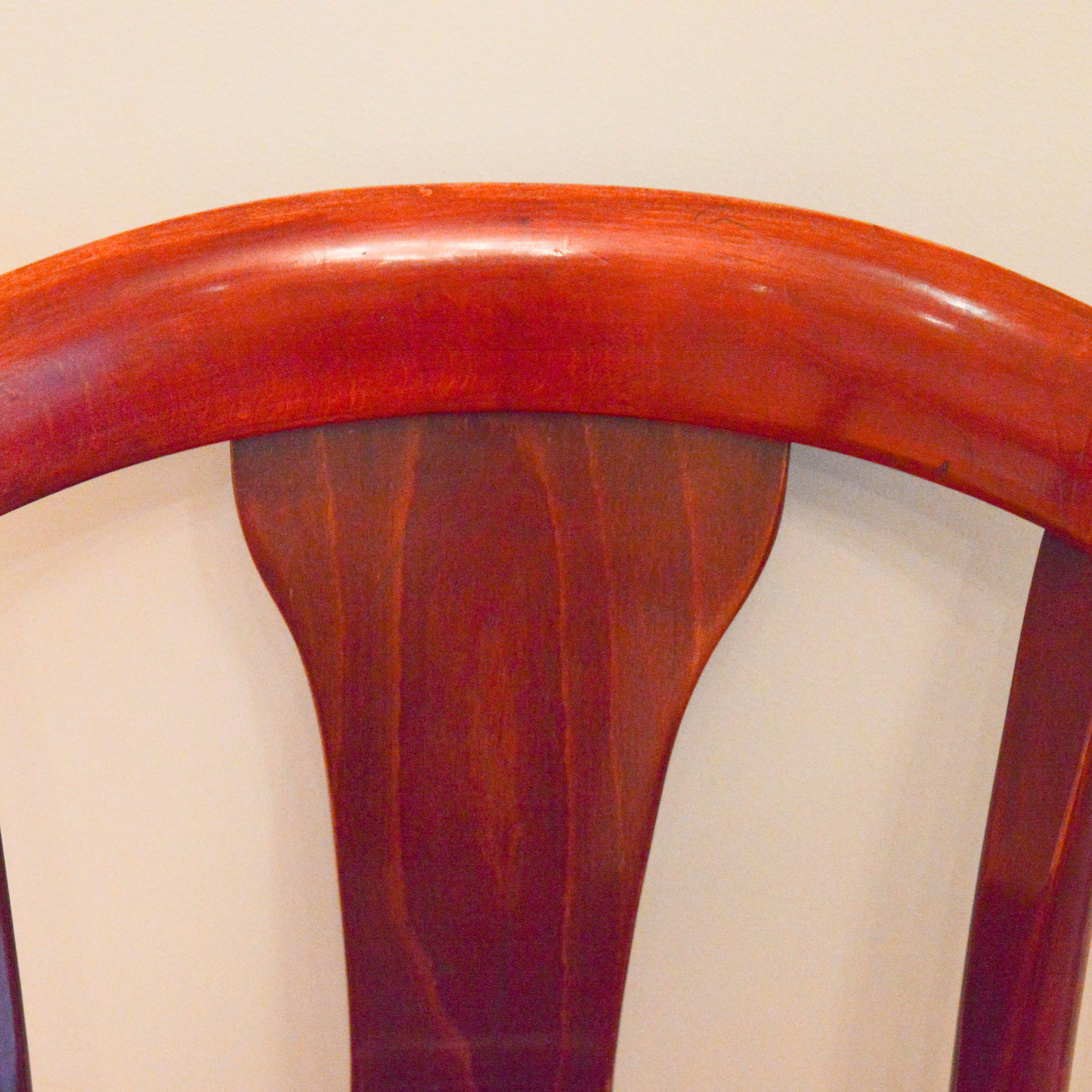 Set of Four Wood Dining Chairs by Thonet