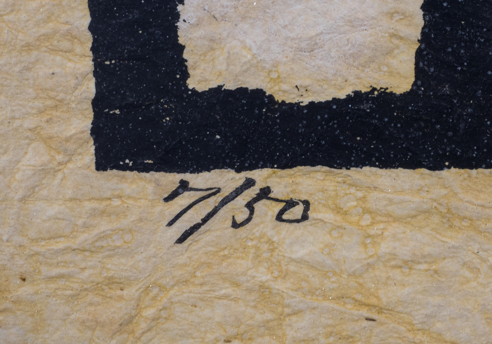 Signed Limited Edition Sadao Watanabe "Teaching" Stencil Print