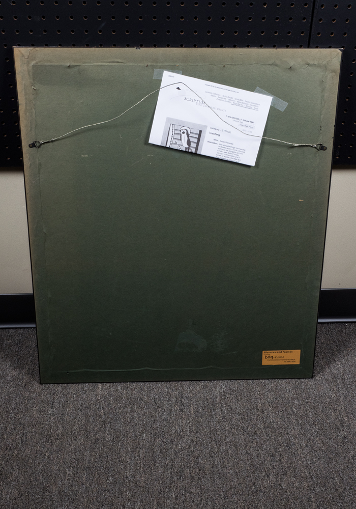 Signed Limited Edition Sadao Watanabe "Teaching" Stencil Print