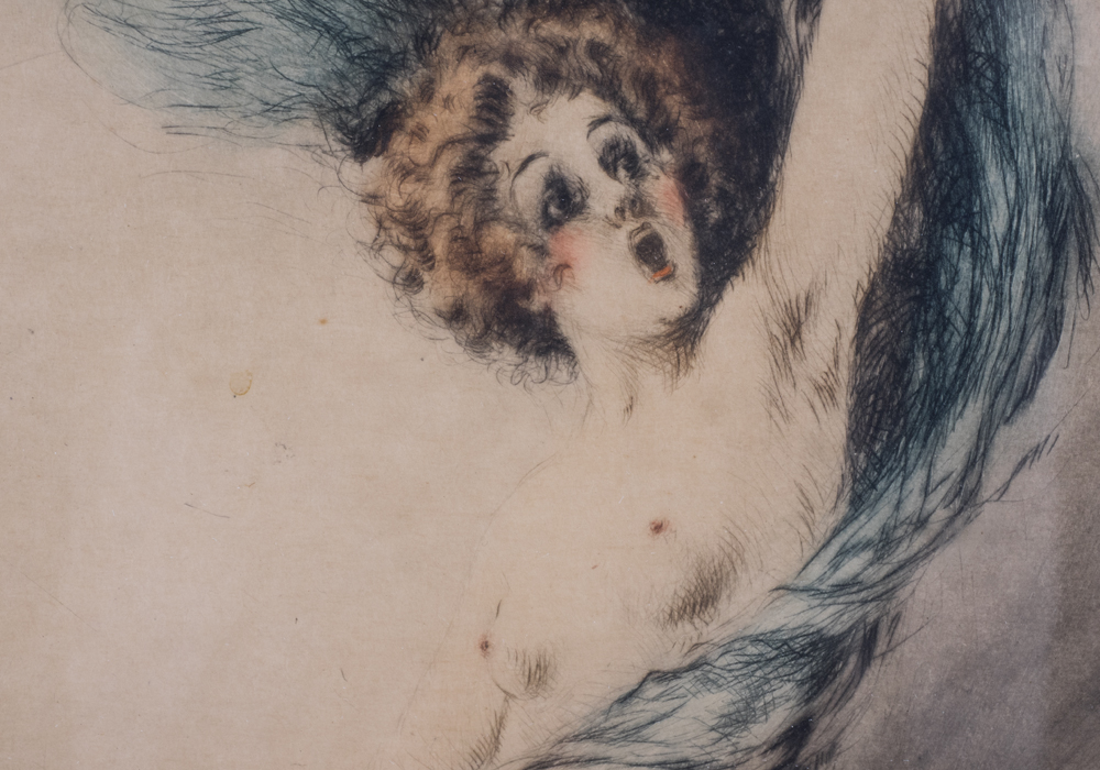 Signed Limited Edition Louis Icart Framed World War I Etching