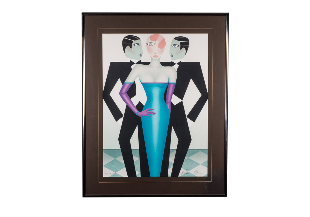 Signed Limited Edition Robin Morris "Rivals" Lithograph