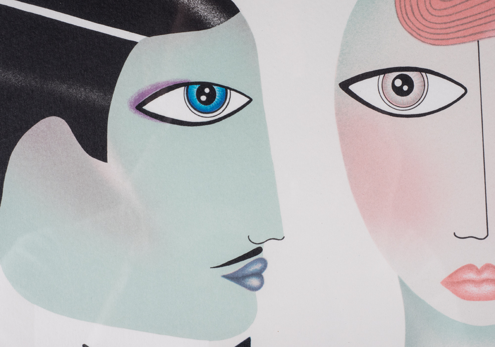 Signed Limited Edition Robin Morris "Rivals" Lithograph