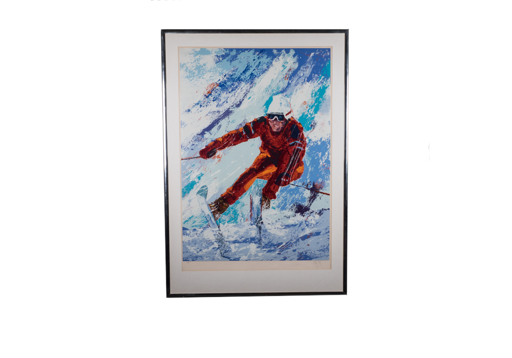 Signed Limited Edition Mark King "Downhill Racer" Serigraph
