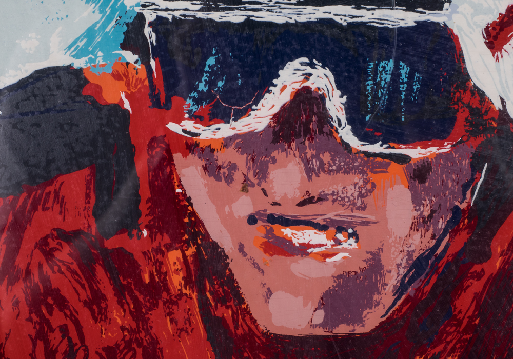 Signed Limited Edition Mark King "Downhill Racer" Serigraph