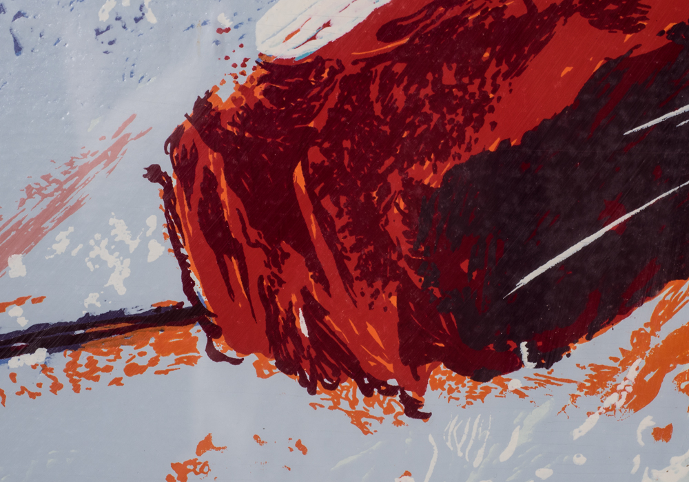 Signed Limited Edition Mark King "Downhill Racer" Serigraph