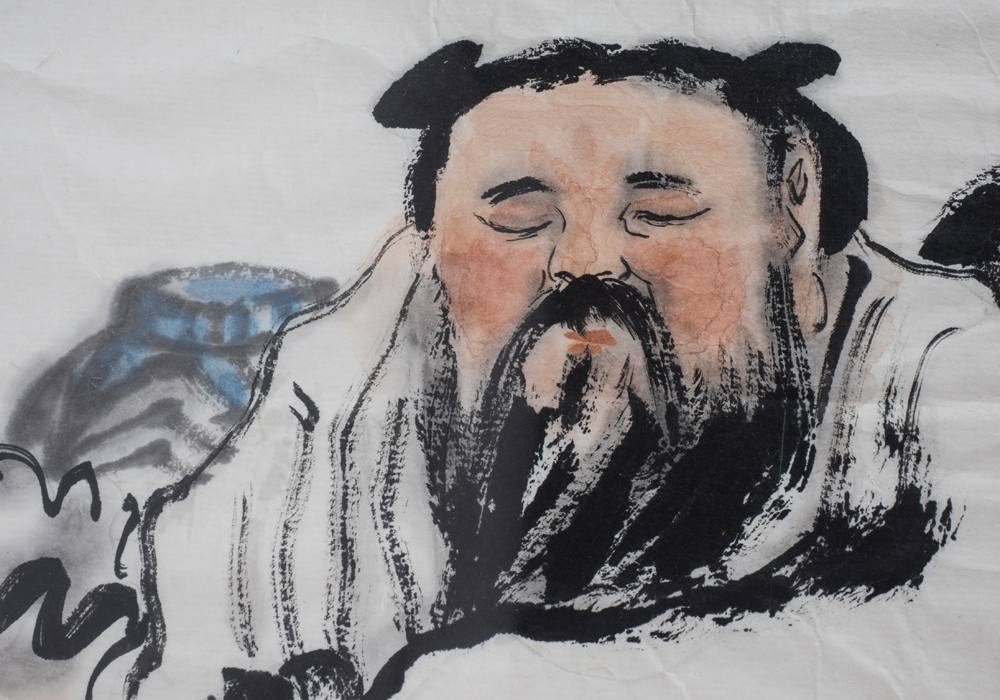 Hand-Painted Chinese Scroll